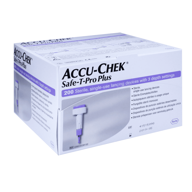 Lancette Pungidito ROCHE Accu Chek Safe T Pro Plus 200